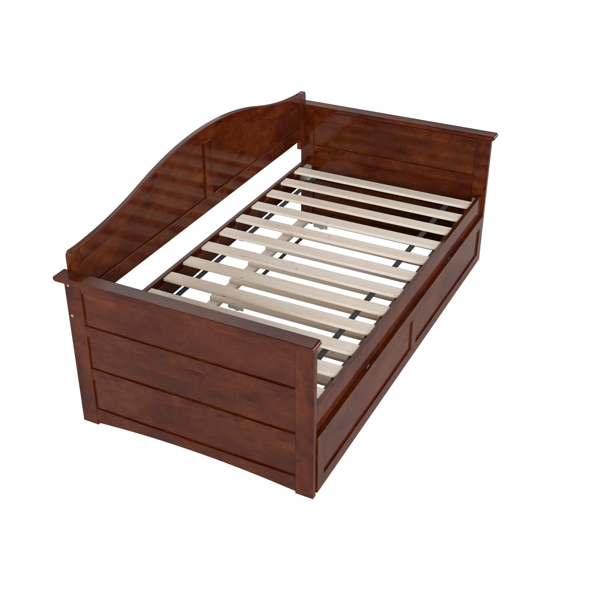 Acadia Twin Size Wood Daybed Frame with Twin Trundle