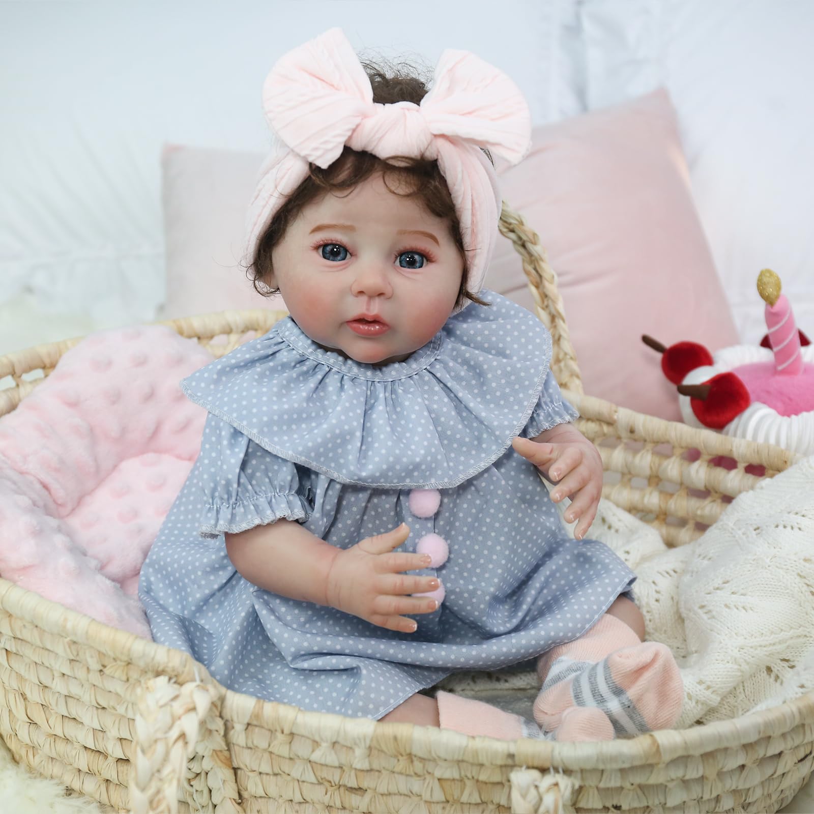 Realistic Reborn Baby Doll – 18 Inch Real Life Lifelike Adorable Newborn Baby Girl