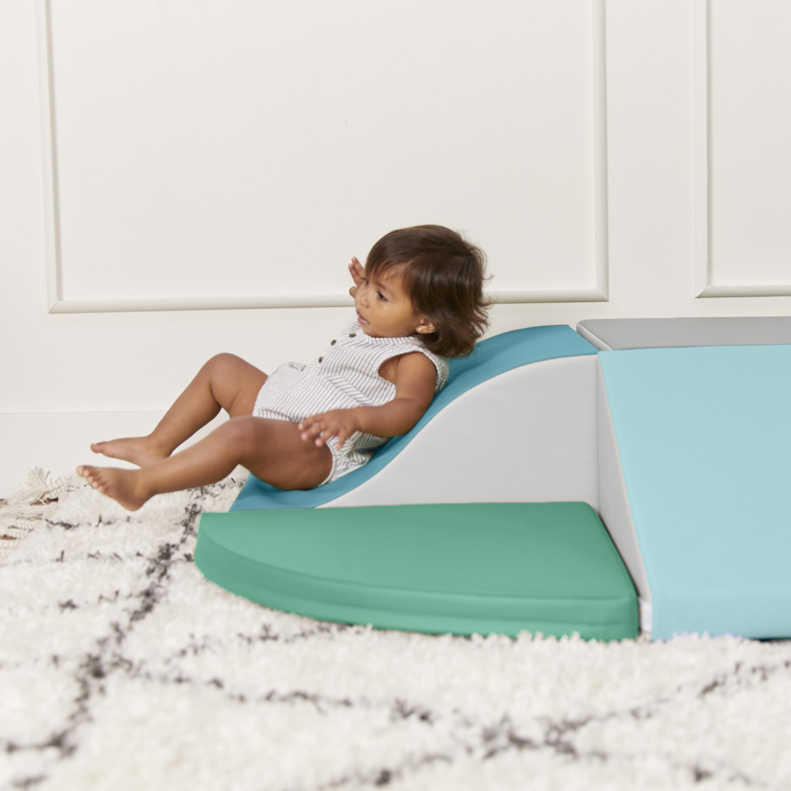 SoftZone Little Me Wall Climb and Slide, Beginner Playset, Contemporary