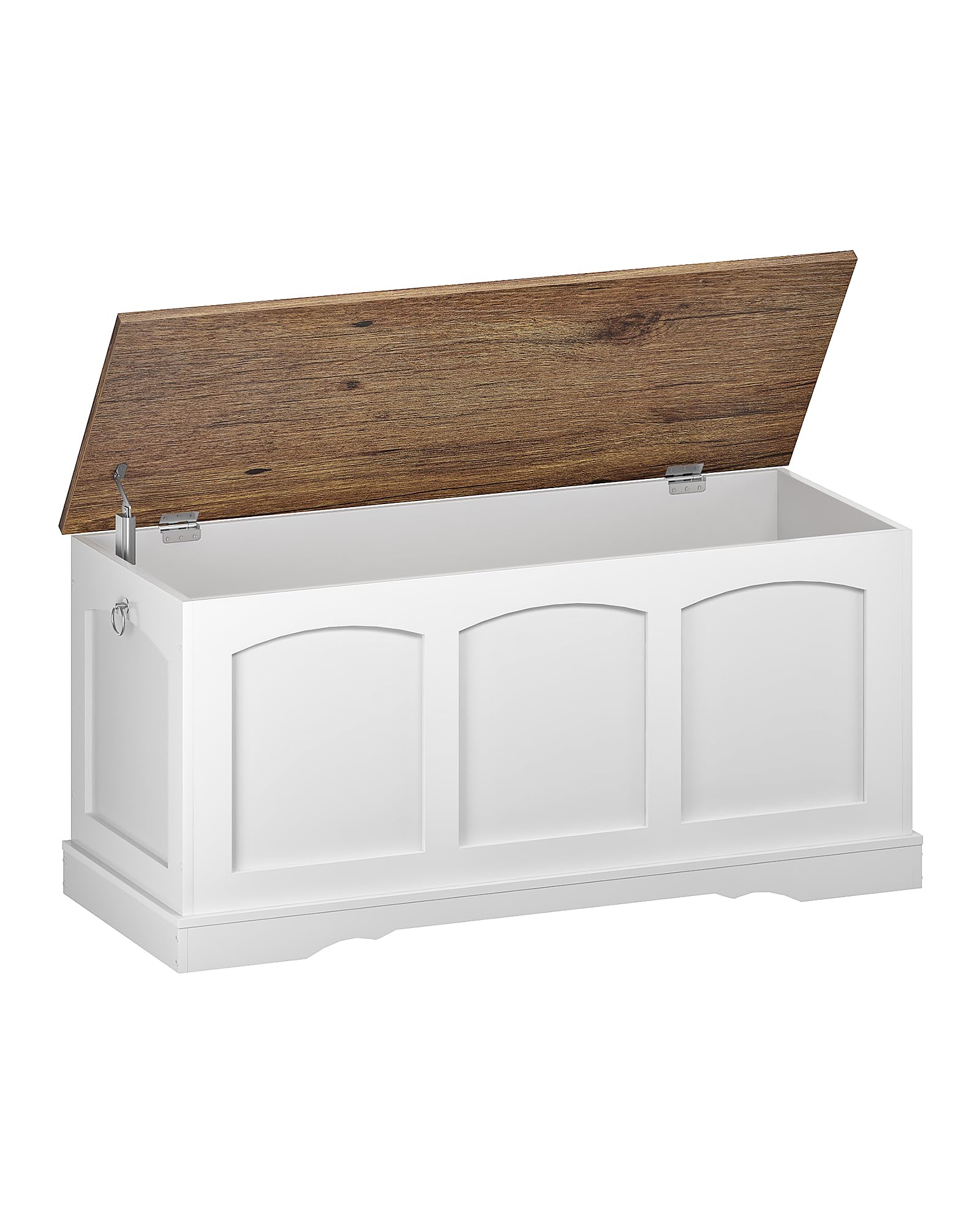 39.4" Storage Chest Bench with Lift Lid, Toy Chest with Safety Hinge