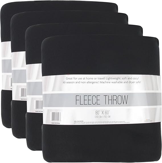 Twin Size Fleece Blankets in Bulk Microfiber Fleece Sherpa Blankets for