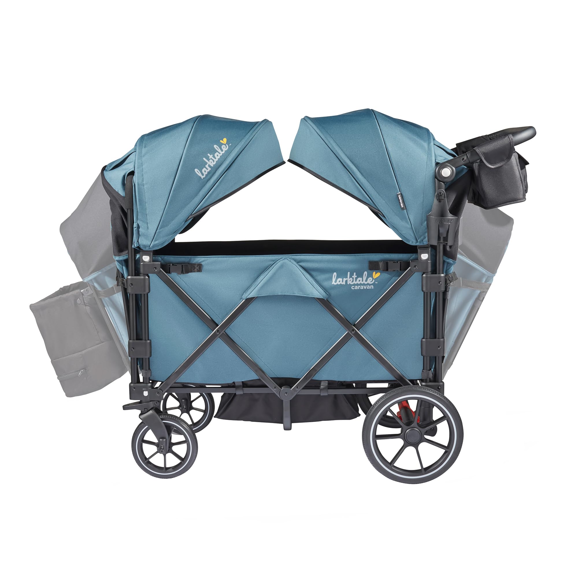 Caravan V3 Stroller, 2-Seater Kids Wagon, 207 lb Capacity, Seaford Blue