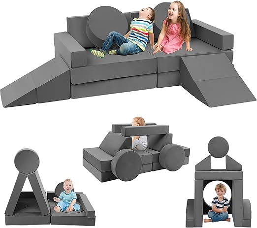 Toddler Couch Kids Sofa Modular - 18pcs Children Couches Building Fort