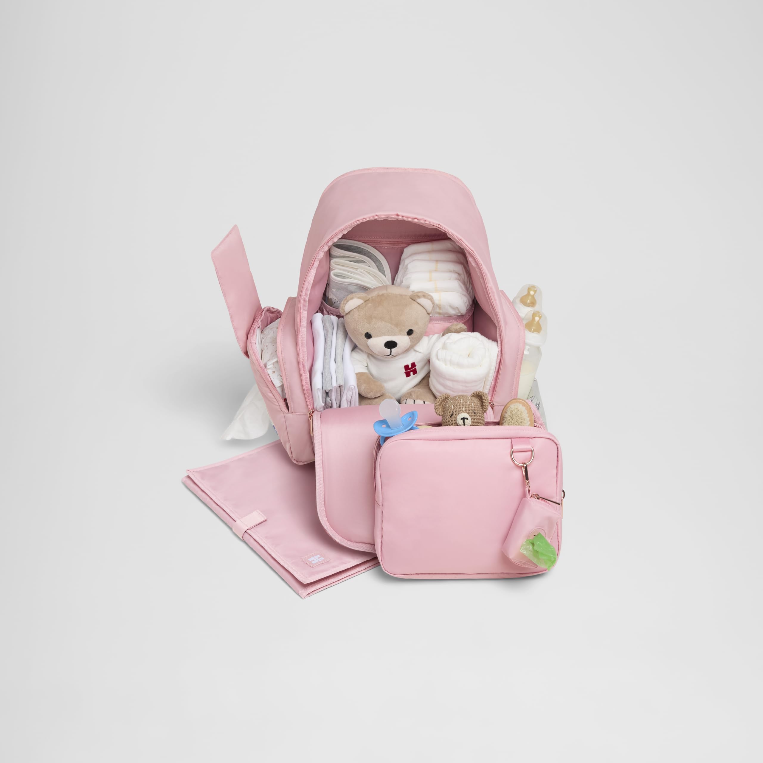 Signature Hug Pack Diaper Backpack, Bridal Rose, O/S