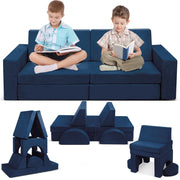 Modular Kids Play Couch, 10PCS Child Sectional Sofa Imaginative Furniture Play Set