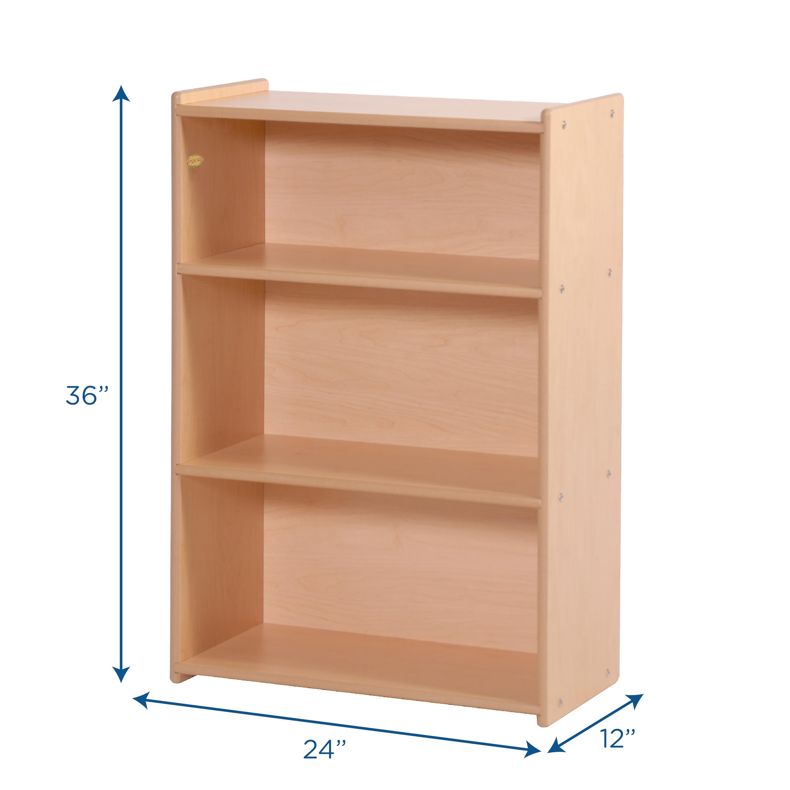 3-Shelf Wooden Storage Organizer for Kids