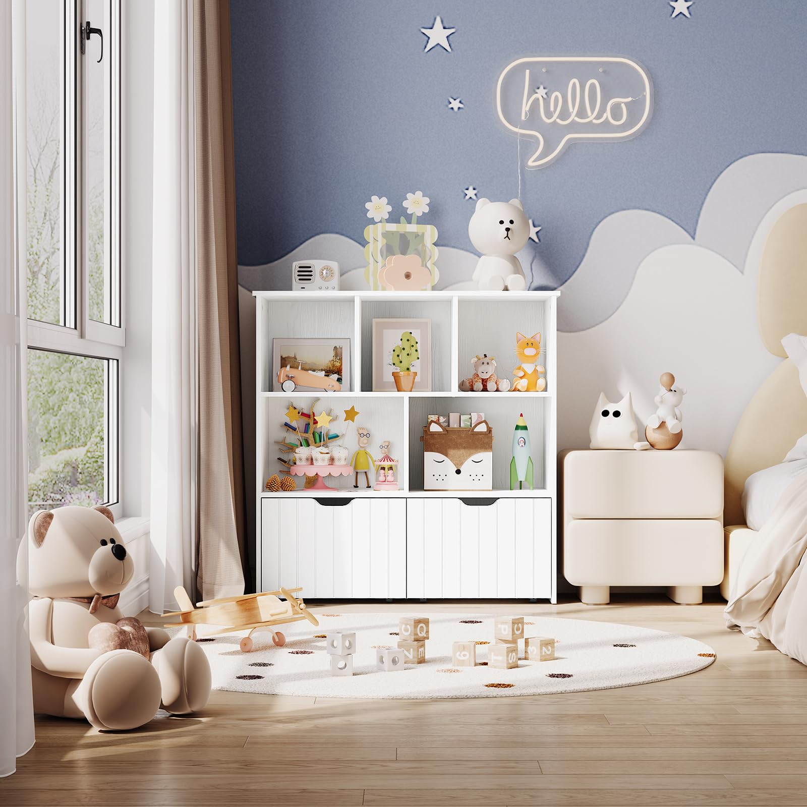 Kids Toy Storage Organizer with Movable Drawers