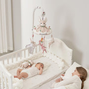 Crib Mobile, Baby Mobile with 3 Modes Rotating Music Box, 35 Lullabies