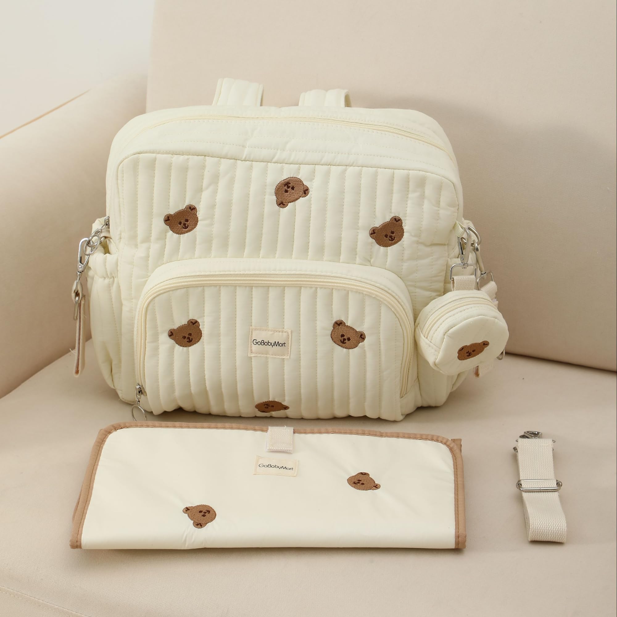 Diaper Bag Backpack, Medium Maternity baby bag & Changing Pad