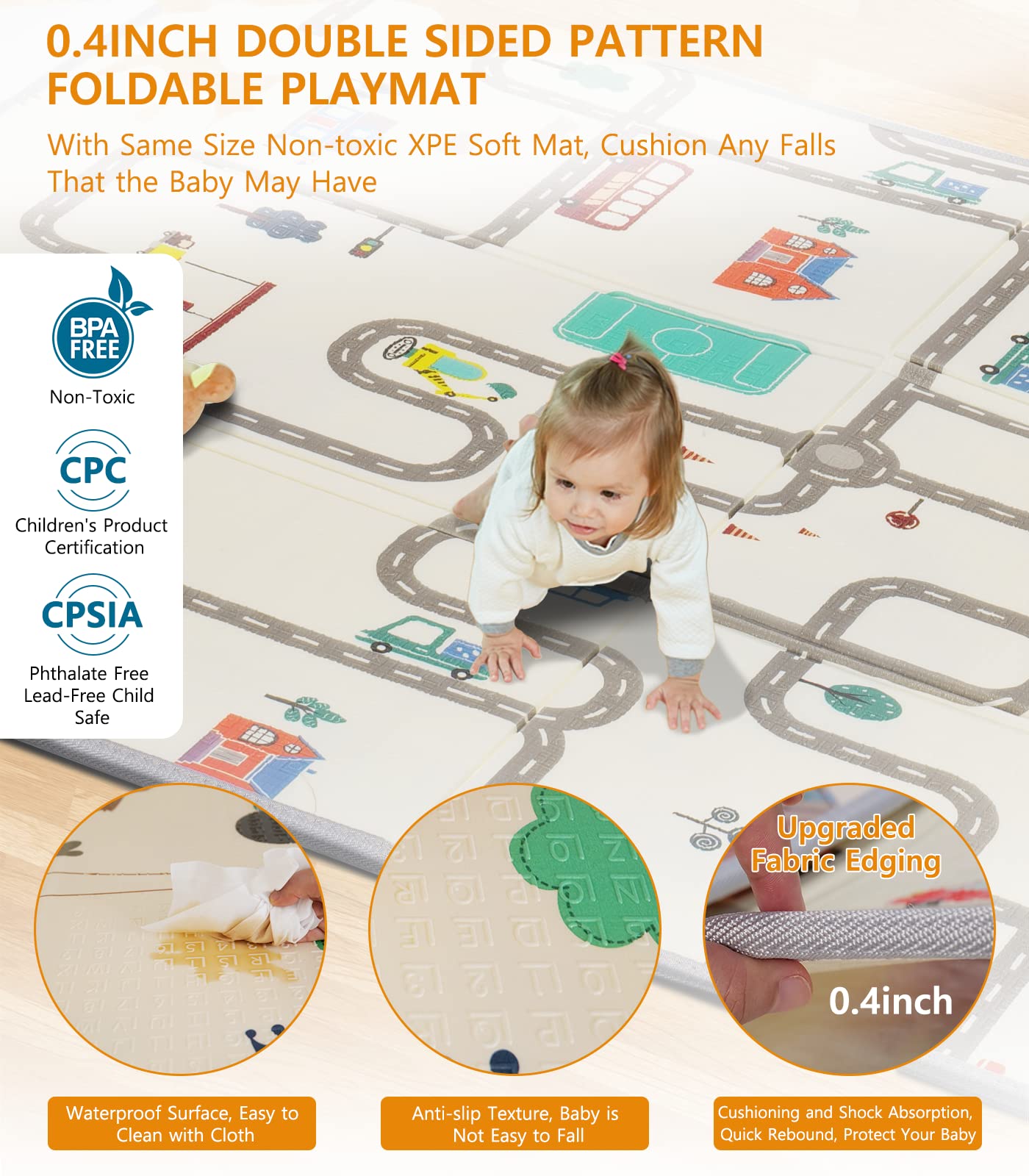 Large Baby Playpen with Mat