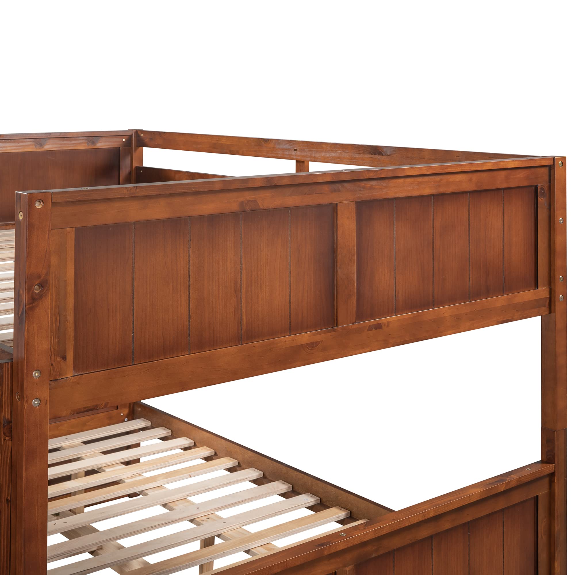 Full Over Full Bunk Bed with Trundle