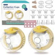 Wearable Breast Pump Collection Cup Compatible with Spectra S1 S2 9 Plus