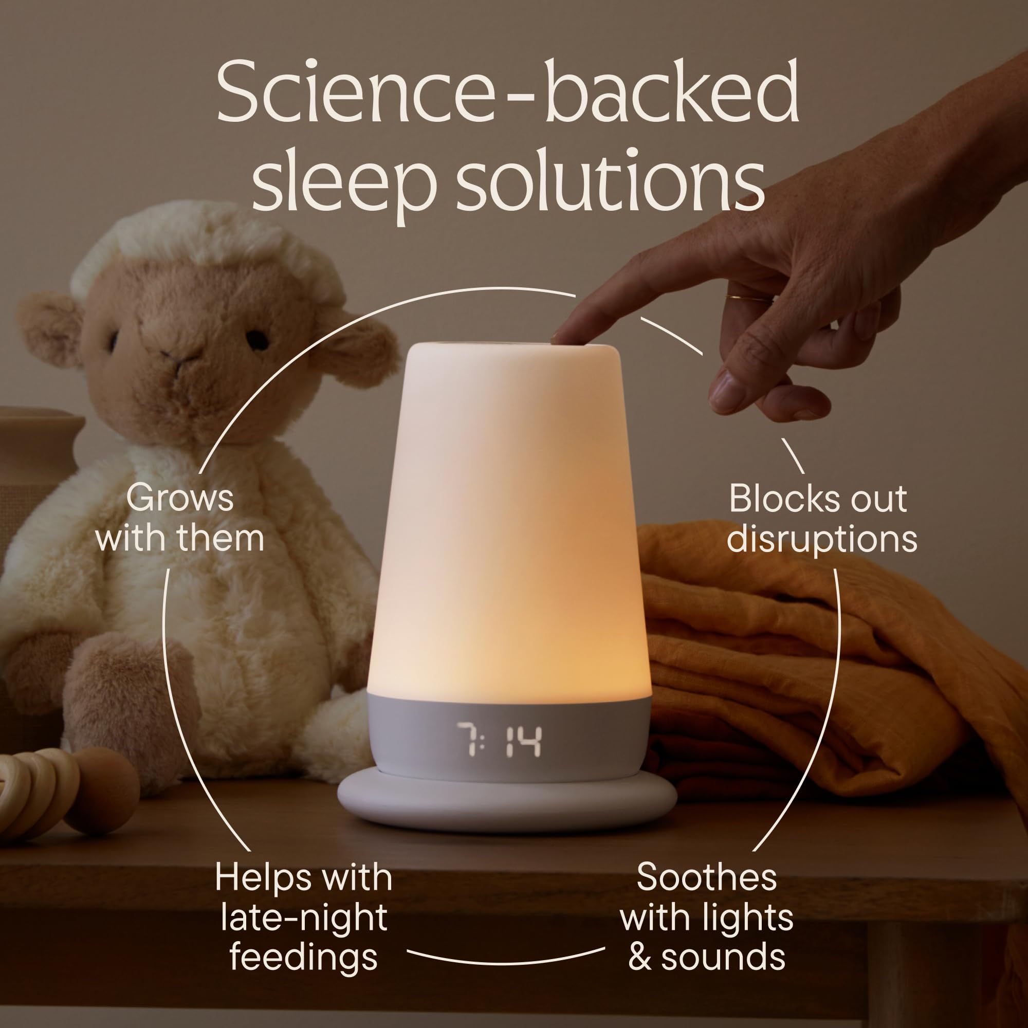 Baby Sound Machine Night Light Sleep Trainer
