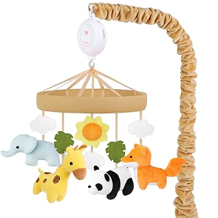 Woodland Crib Mobile for Girls – Cute Animals Baby Mobile for Crib