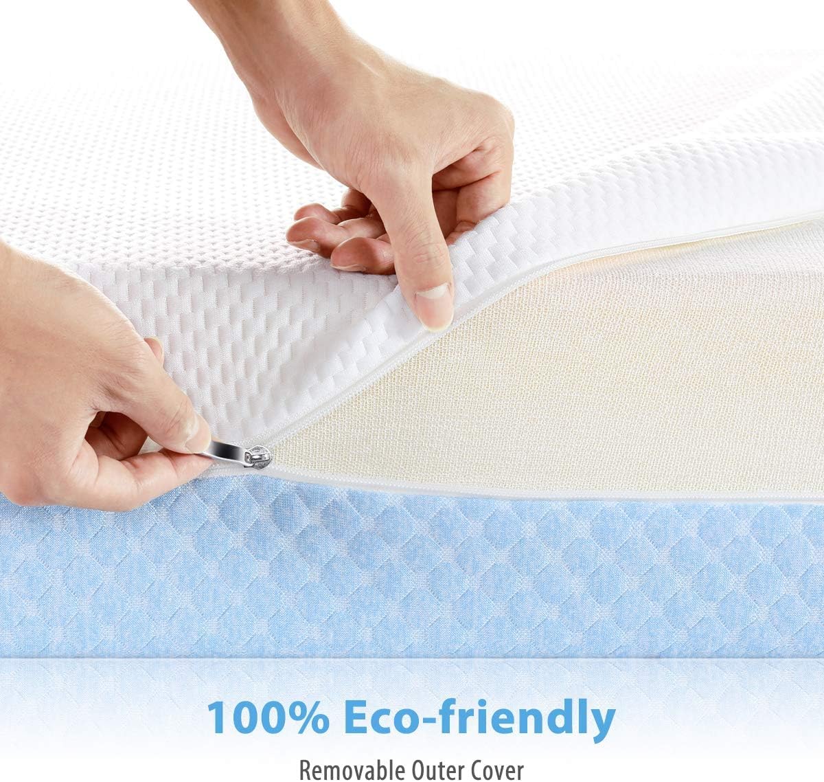 Dual-Sided Memory Foam Crib and Toddler Mattress