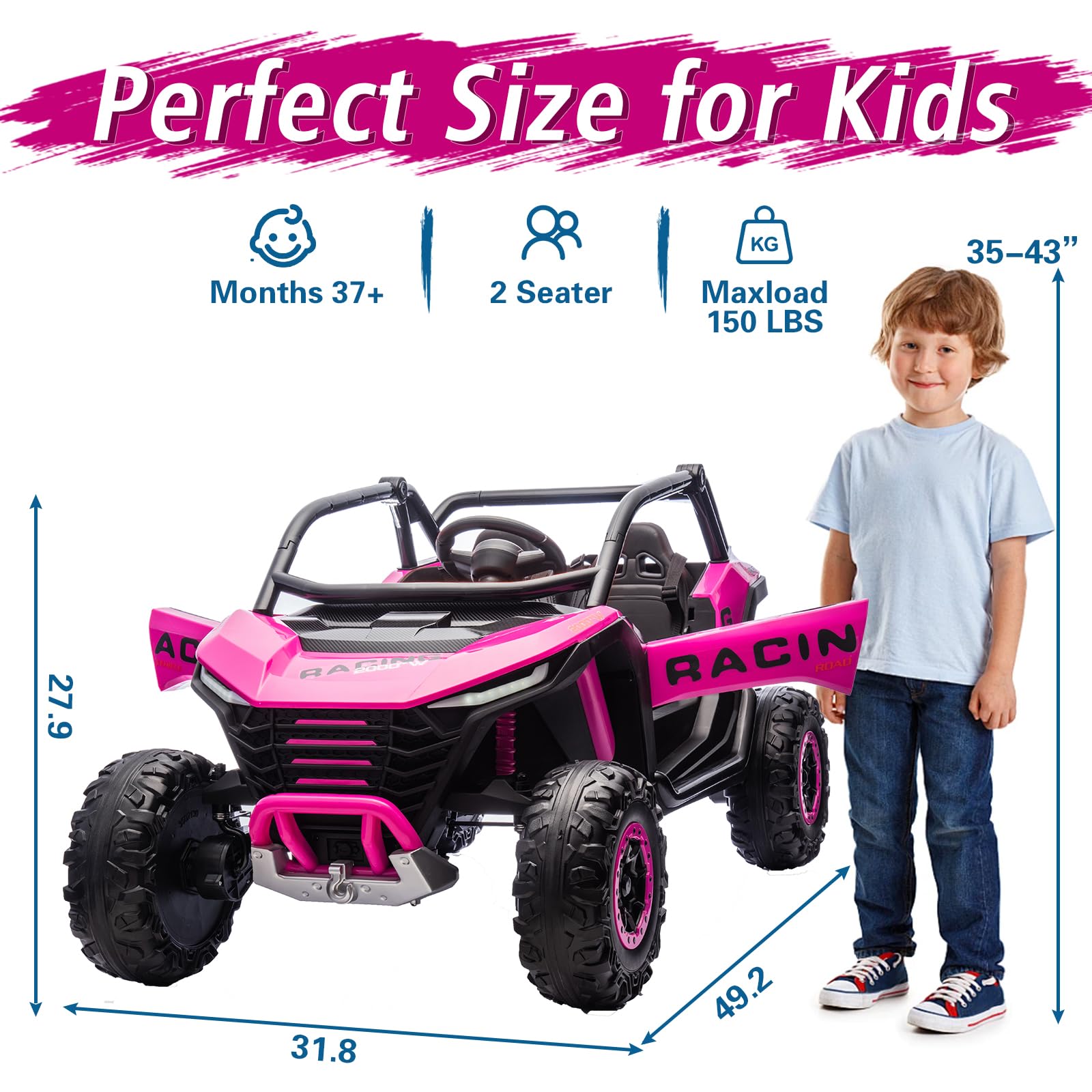 2 Seater Electric Ride On Car with Remote Control