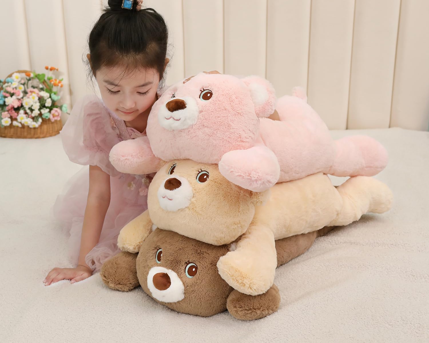 26 inch 5 lbs Bear Weighted Stuffed Animals, Large Weighted Plush Animal
