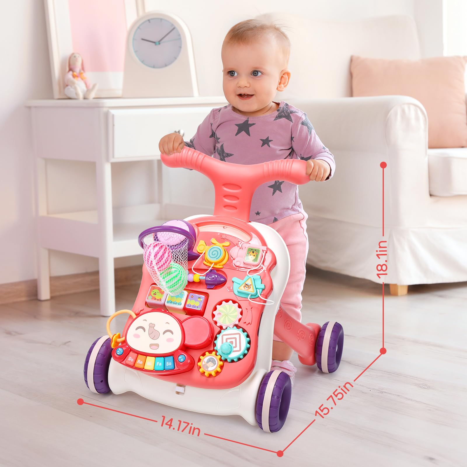 2-in-1 Baby Walker and Activity Center