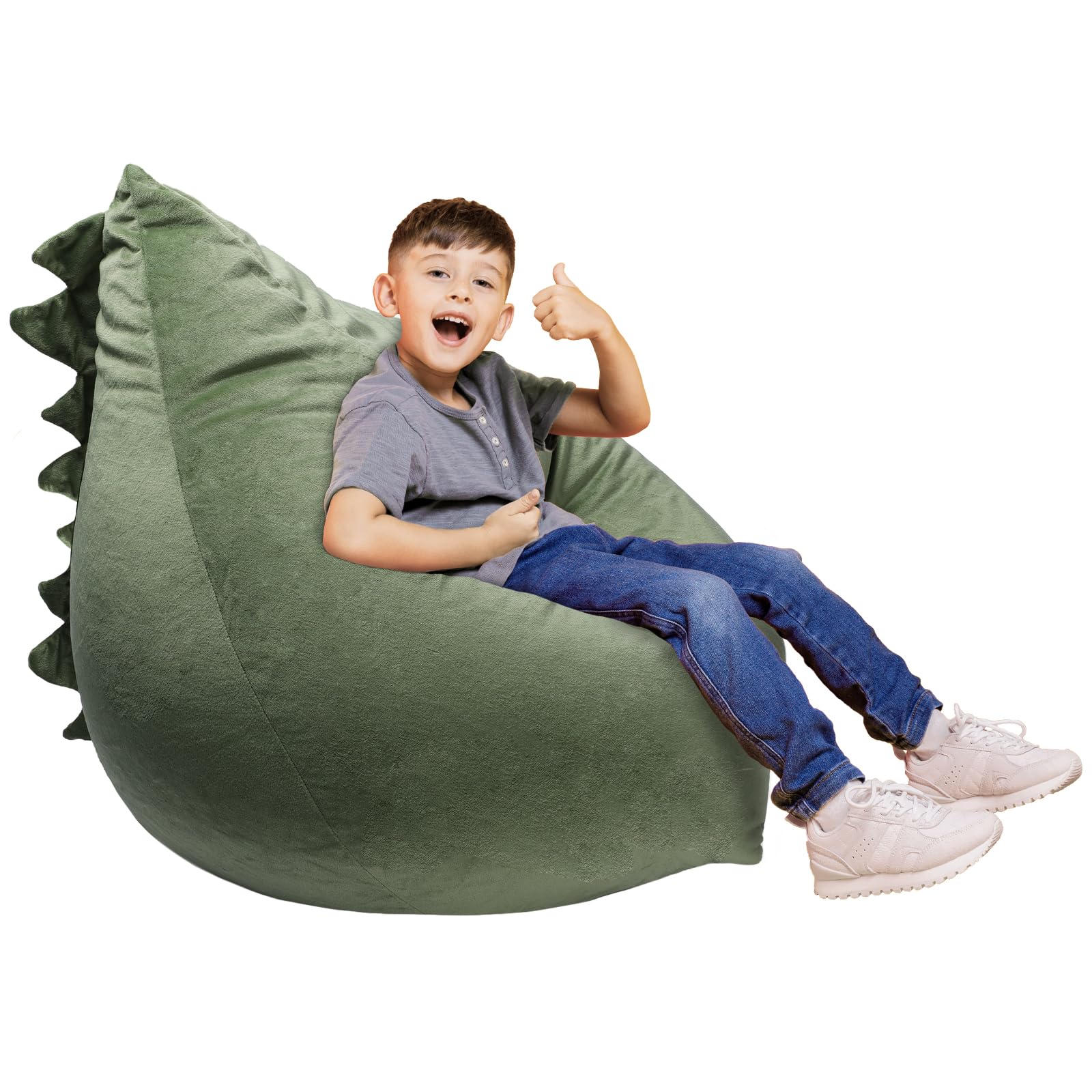 Bean Bag Chair Stuffed Animal Toy Storage Bag for Kids