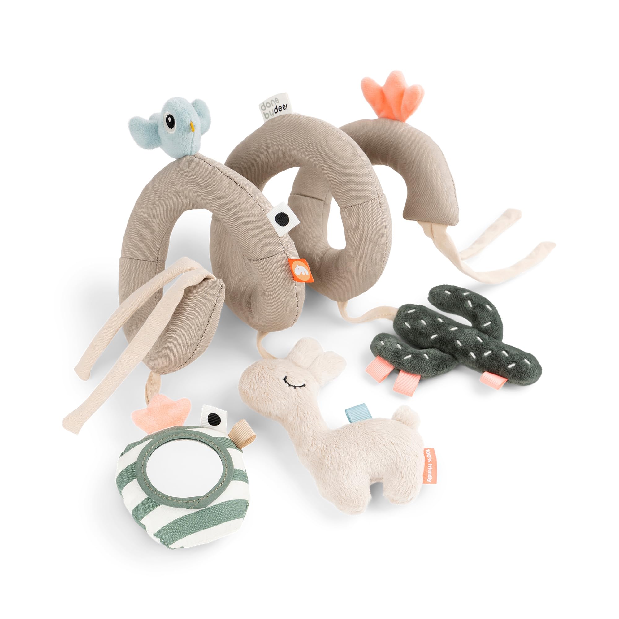 Lalee Activity Spiral Baby Toy and Croco Tummy Time Activity Toy - Sensory Stimulation