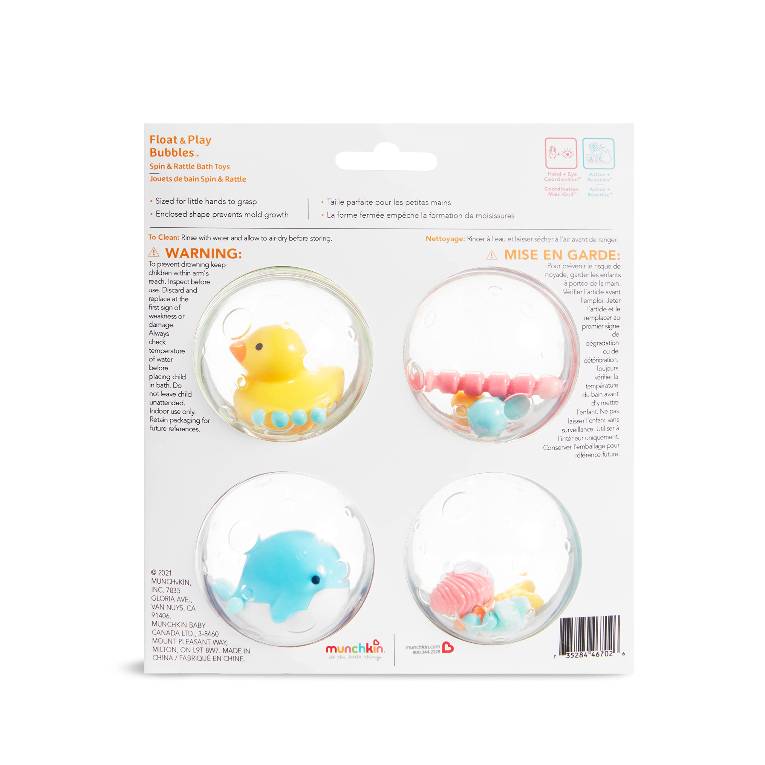 Float & Play Bubbles™ Baby and Toddler Bath Toy, 4 Count