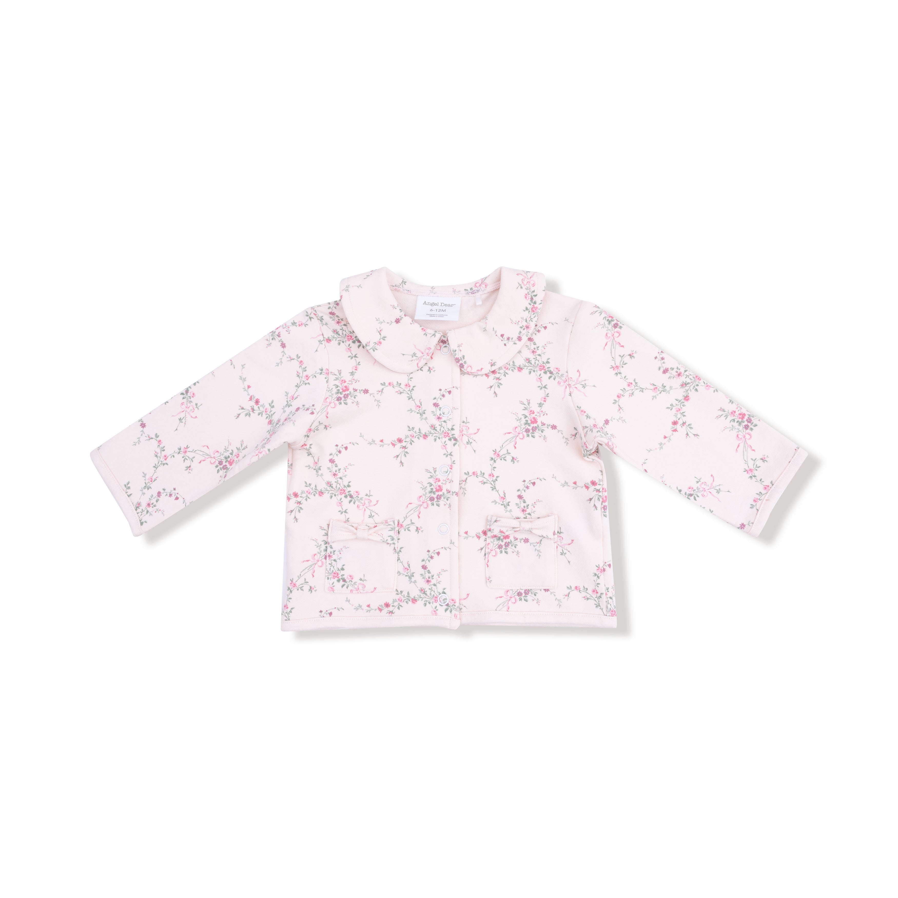 Antoinette Floral - Tweed Style Jacket with Bow Pockets