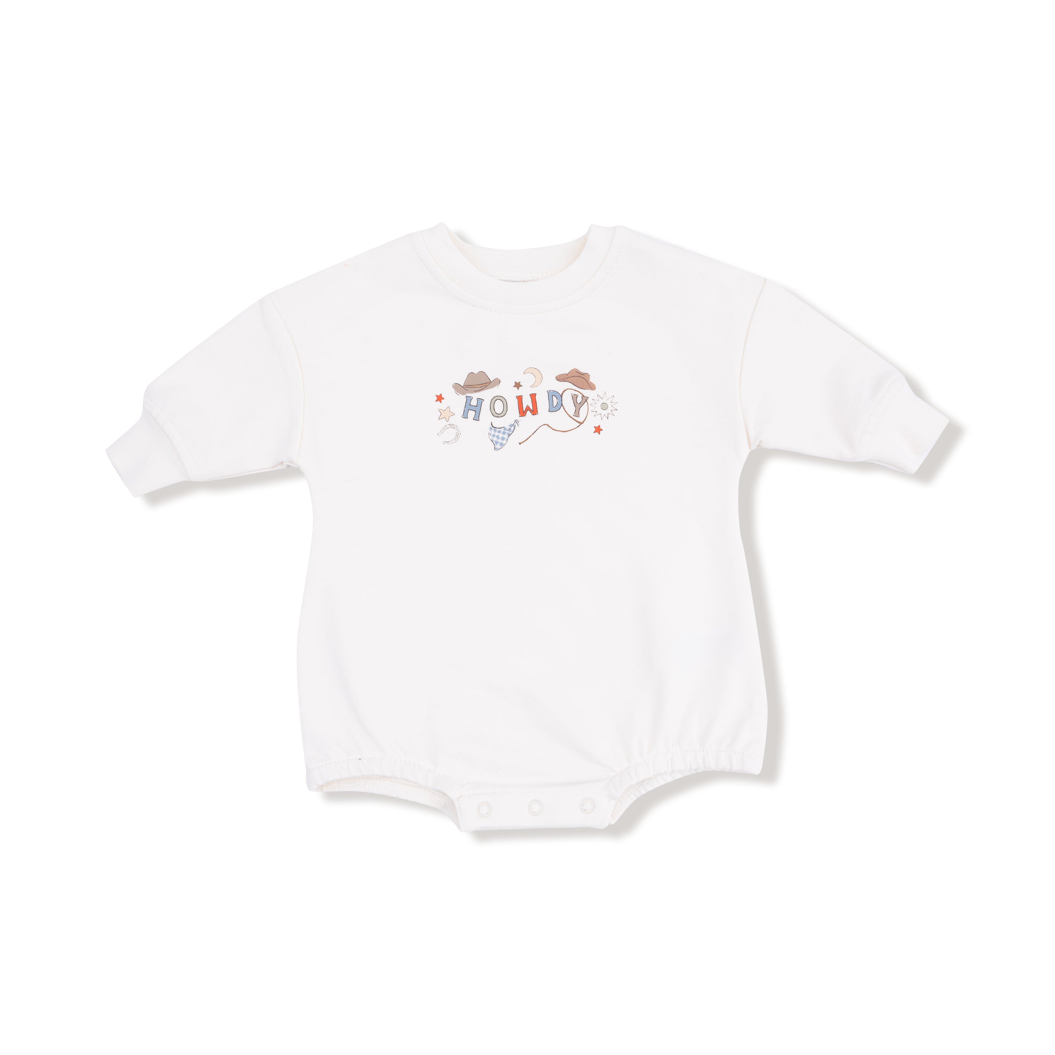Cowboy Dogs - Sweatshirt Bubble with Howdy Silk Screen