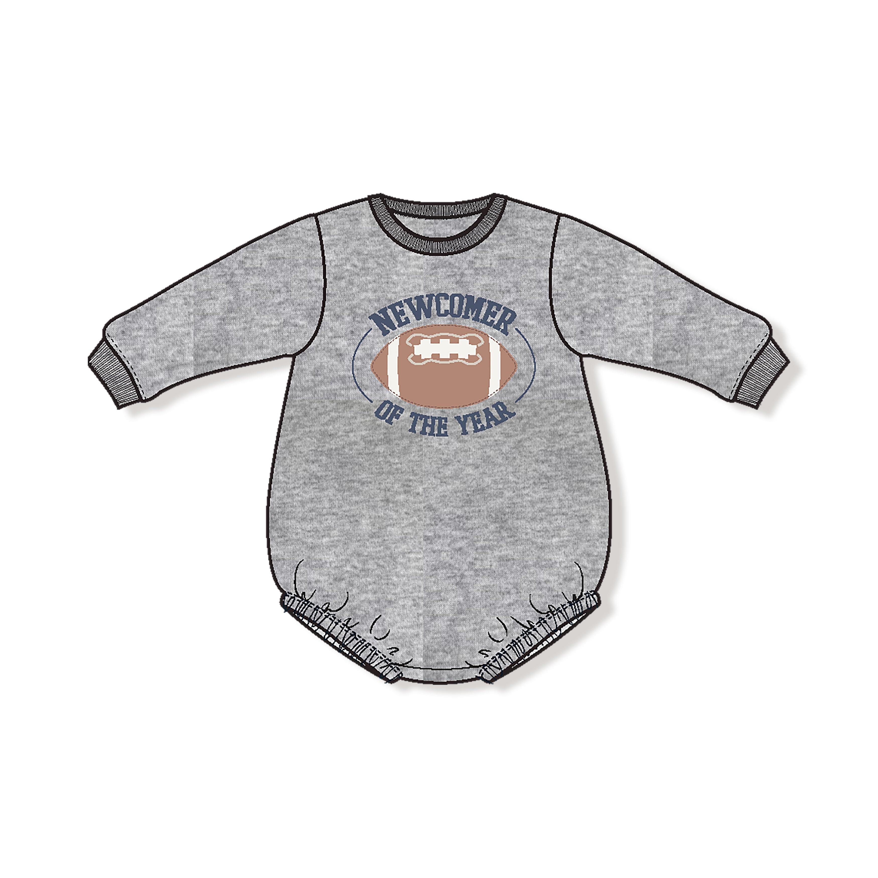 Varsity - Light Grey - Sweatshirt Bubble Newcomer
