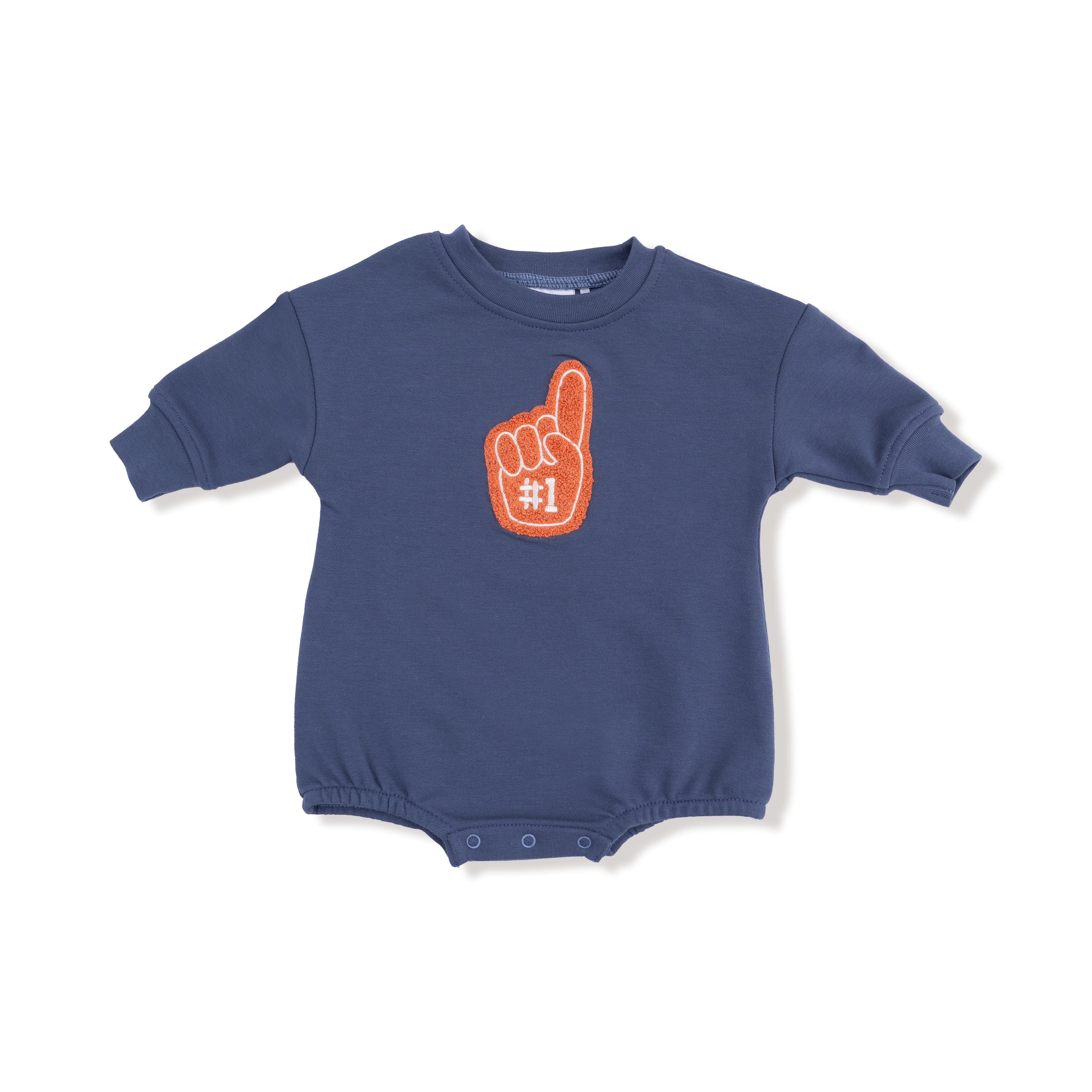 Varsity - Vintage Indigo - Sweatshirt Bubble with #1 Patch