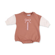 Football Laces - Sweatshirt Bubble with Bow Embroidery
