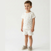Organic Tee & Shorts Set - Lemons
