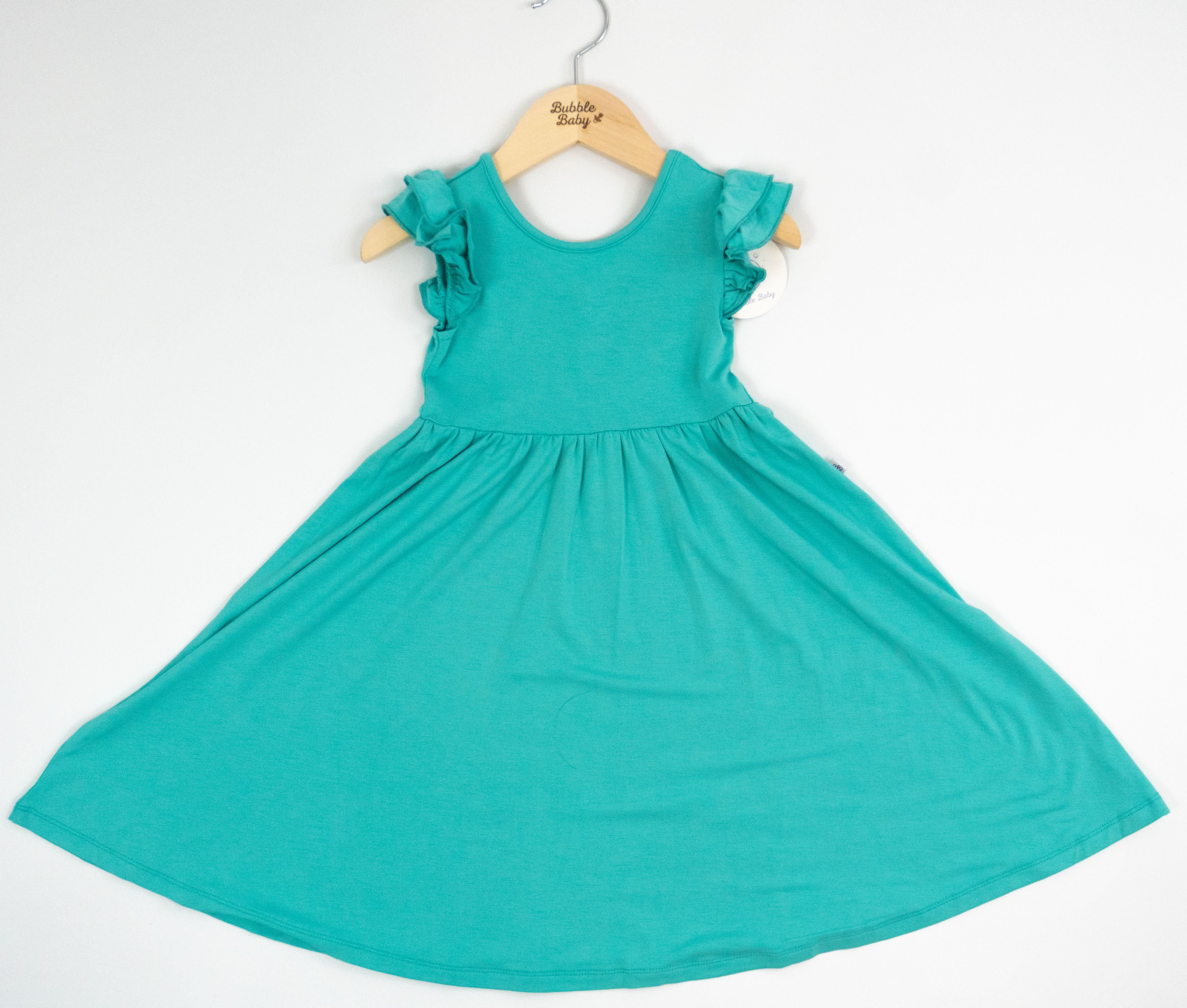 Turquoise | Toddler Flutter Dress