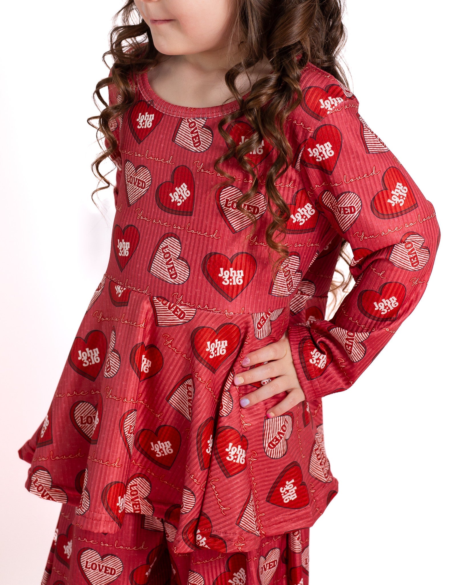 You are so loved ribbed lounge set