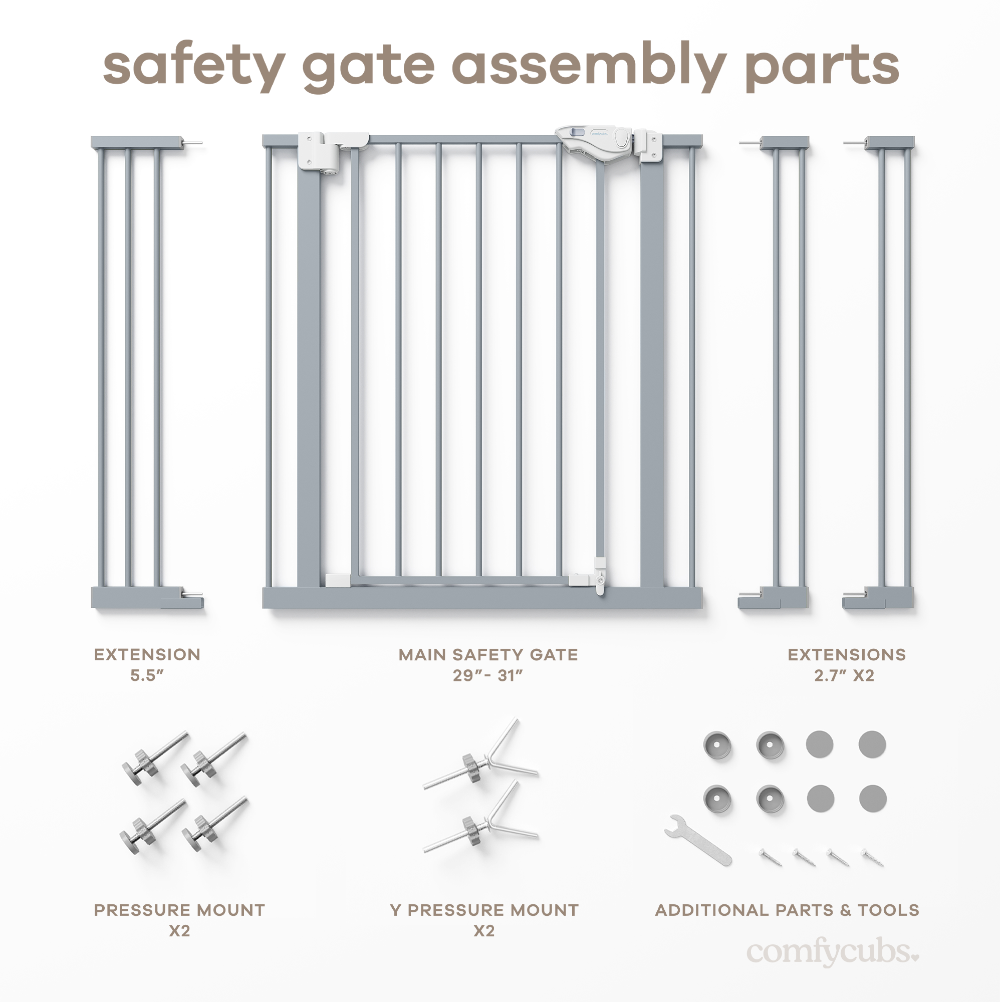 Baby Safety Gate in Pacific Blue