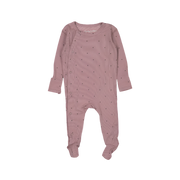 The Printed Snap Romper - Heart