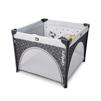 Play On 2-in-1 Playard and Activity Center | Playpen Includes Soft Toys and Zippered Door
