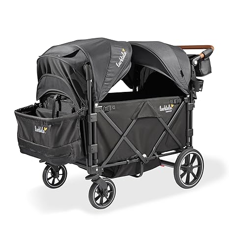 Caravan Quad Stroller, 4-Seater Kids Wagon, 214 lb Capacity, Chelsea Green