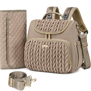 Tealari 4 in 1 Convertible Diaper Bag Backpack,Waterproof Baby