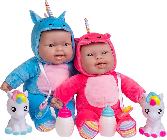 Twins 13" Realistic Soft Body Baby Dolls Berenguer Boutique | Twins Gift Set