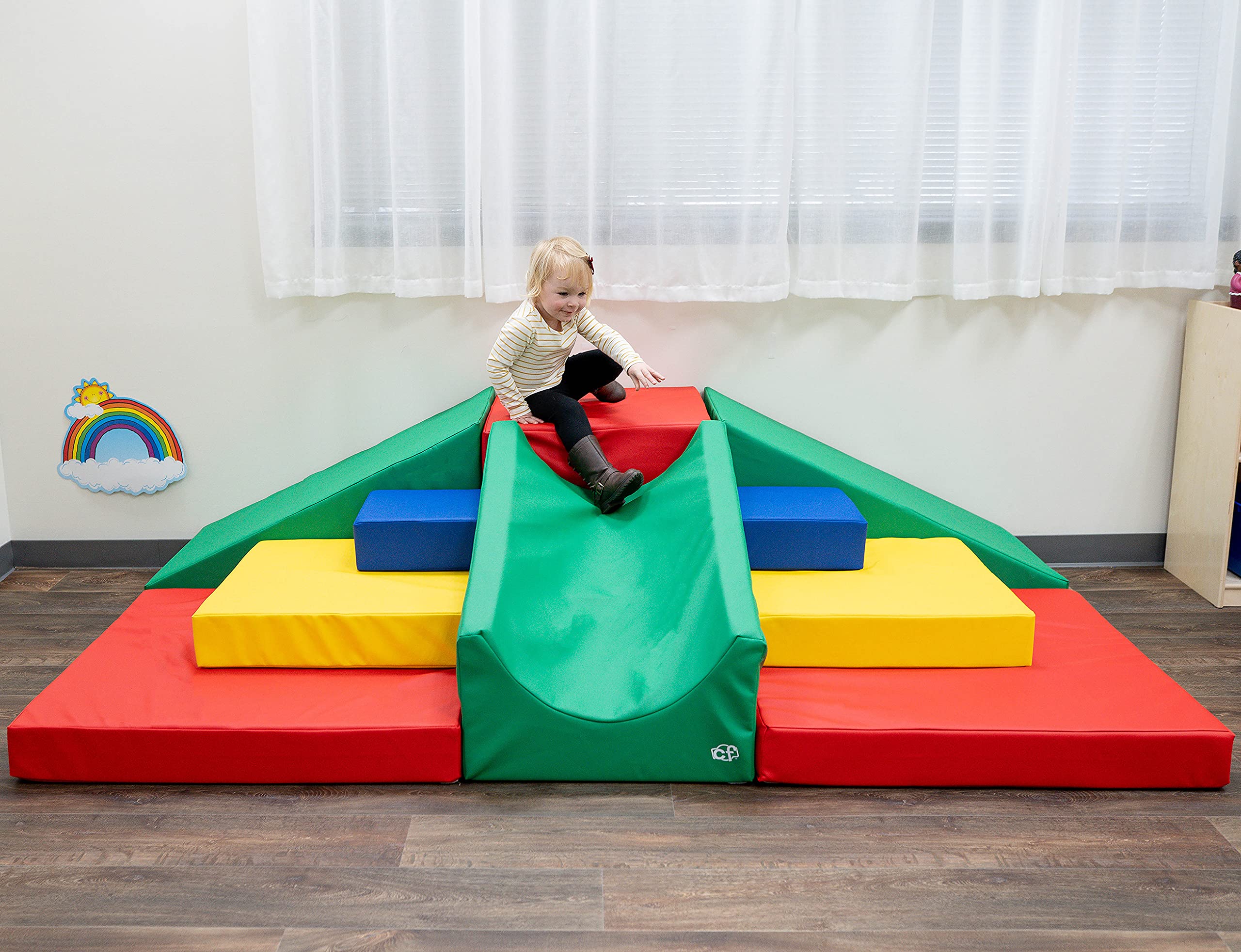 Toddler Indoor Climber Soft Play Structure with Ramps and Steps