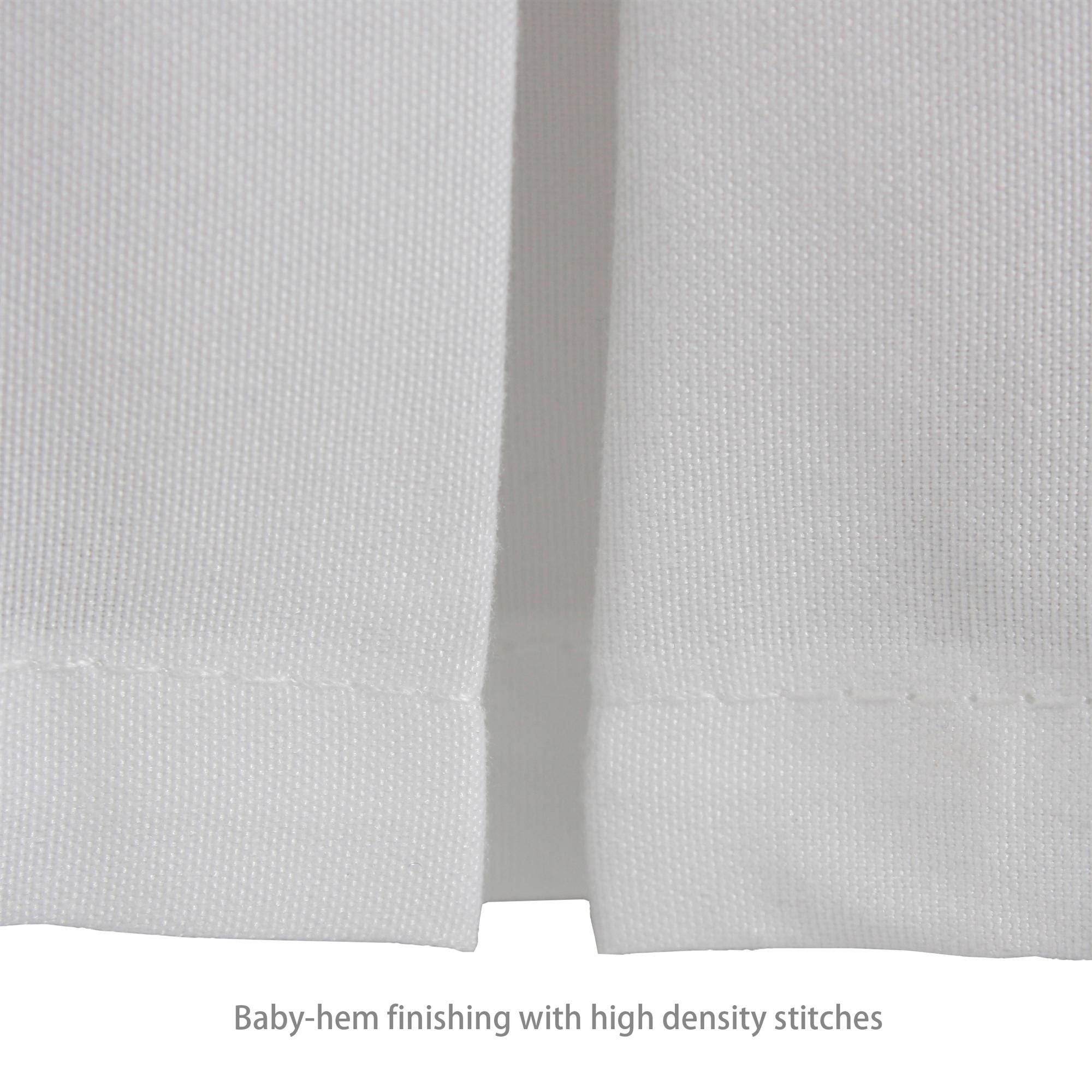 CaSaJa Classic Microfiber Crib Skirt with 2 Pleated Workmanship, Soft Breathable Dust Ruffle Fits Standard Crib and Toddler Bed, Pure White Color for Baby Boys and Girls, 14 inches Drop, White