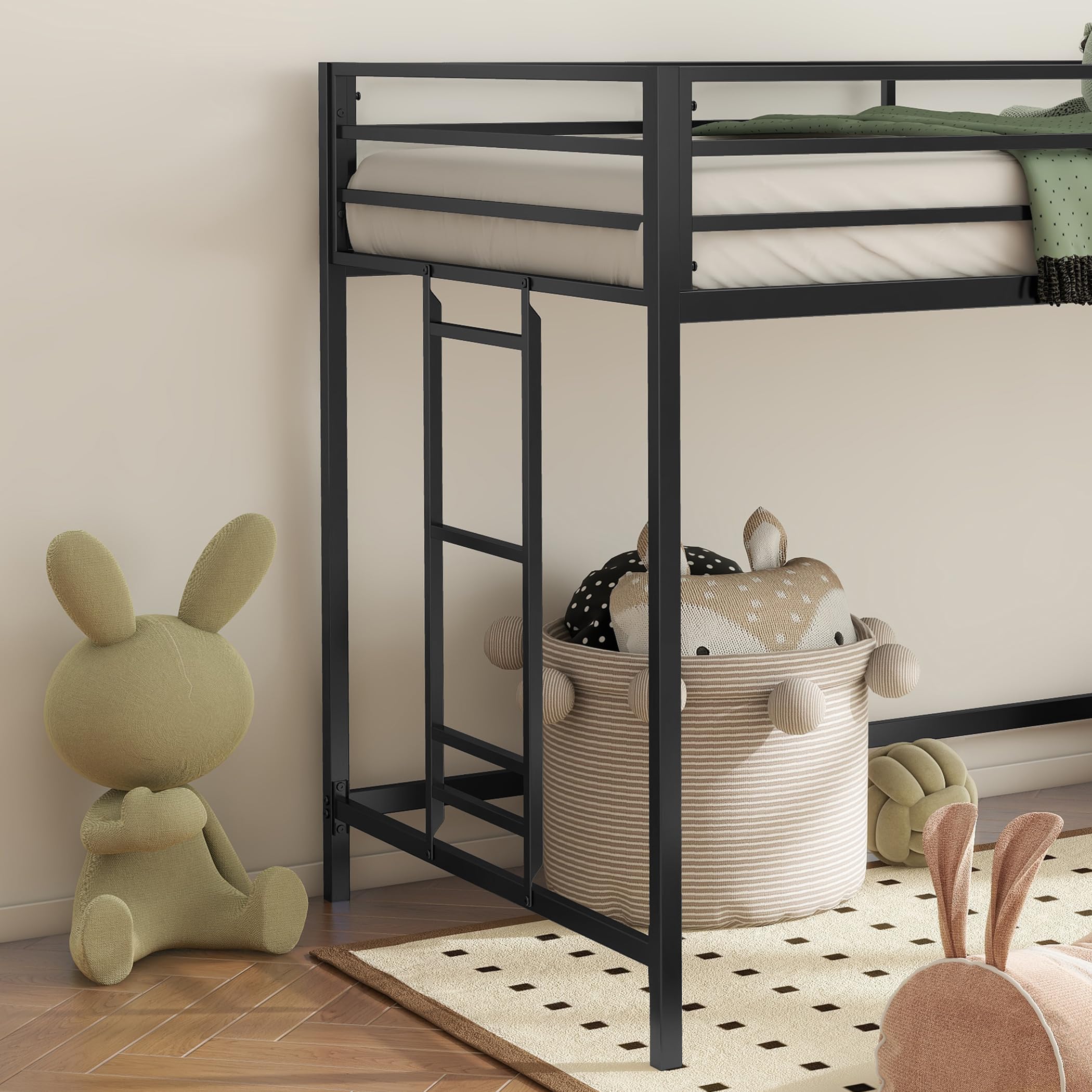 Twin Low Loft Bed for Kids