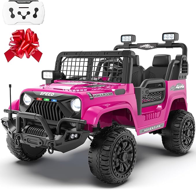 24V Ride on Toys for Big Kids, 2 Seater Ride on Cars w/Remote Control, 21" Spacious Seat