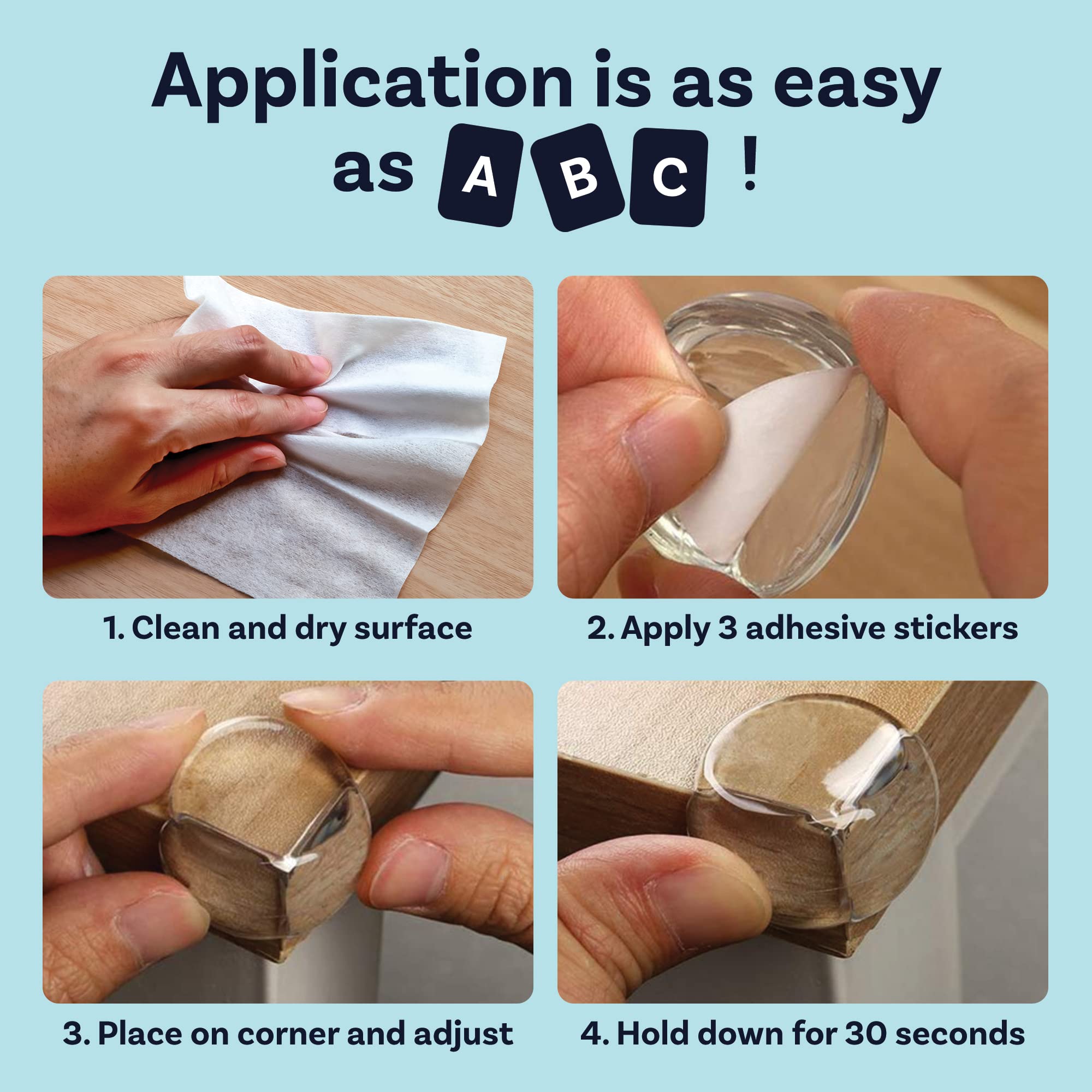 Baby Corner Protectors Clear Safety Guards