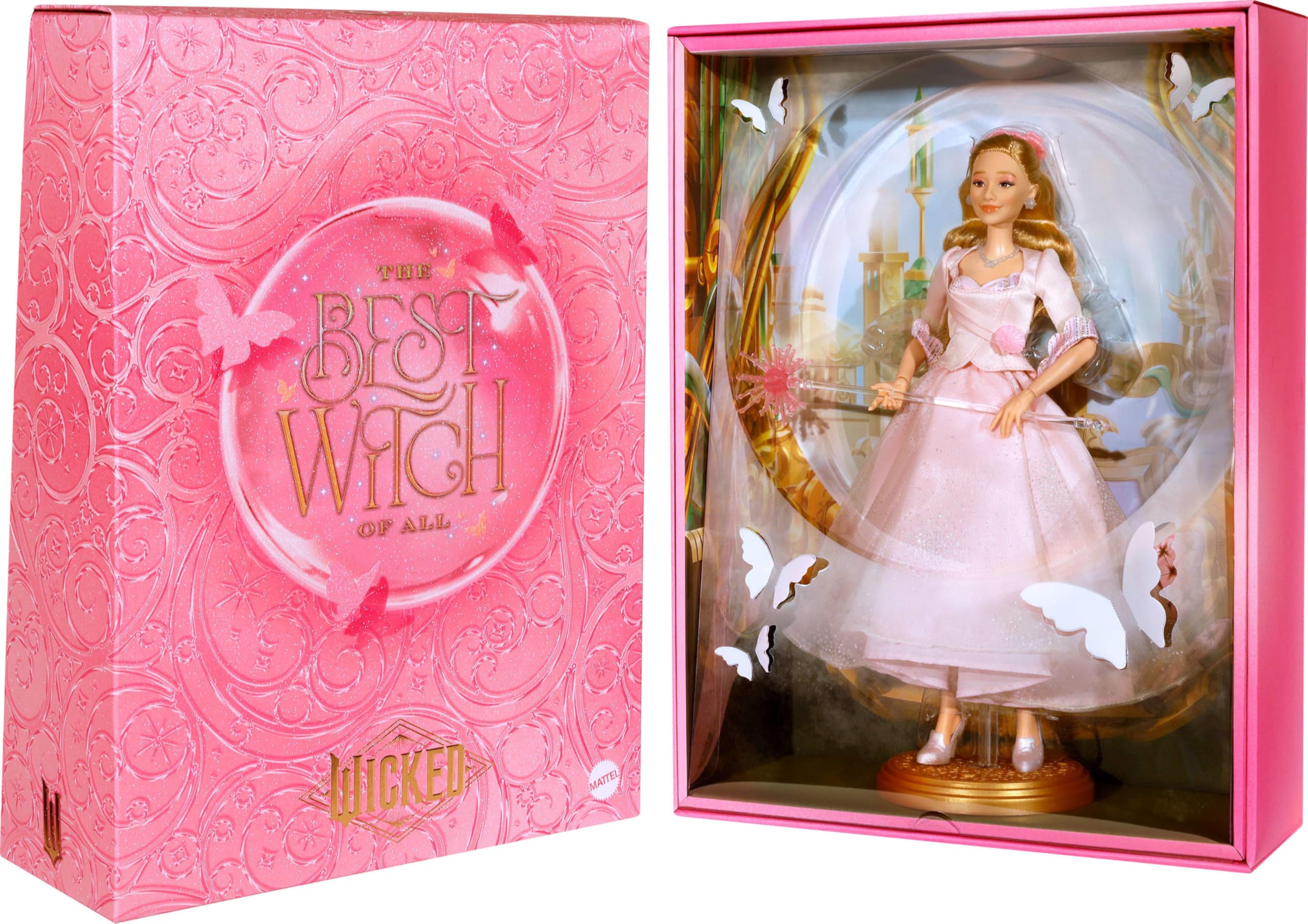 Universal Pictures’ Wicked: for Good Collectible Glinda Fashion Doll with Removable Outfit