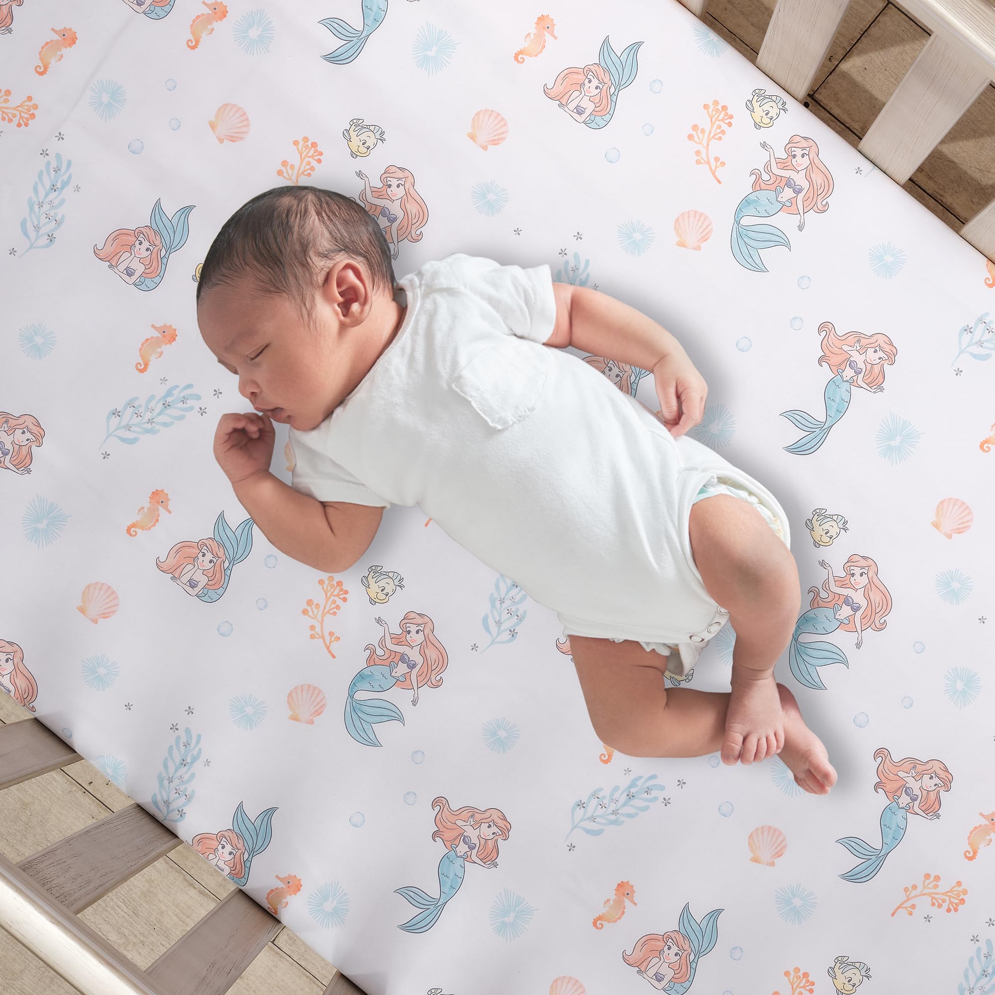 Disney Baby The Little Mermaid 3-Piece Baby Crib Bedding Set