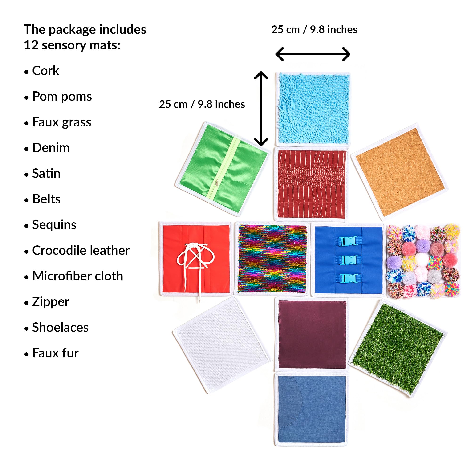 Sensory Wall Panels Tactile Tiles Set for Kids