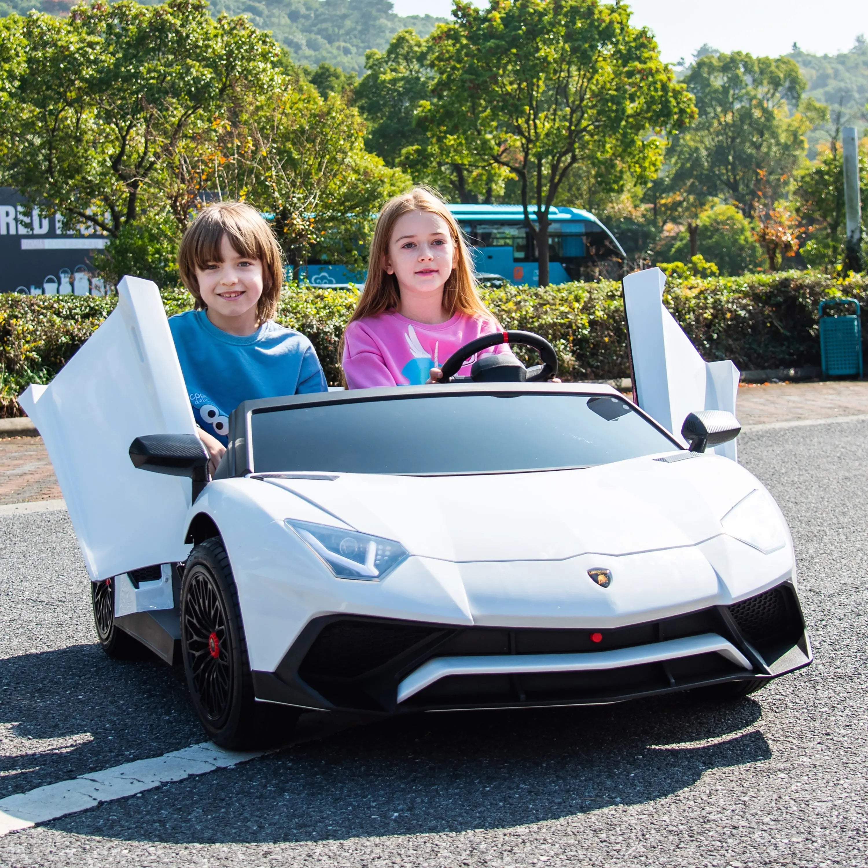 Officially Licensed Lamborghini Aventador 24V 2-Seater Ride-On