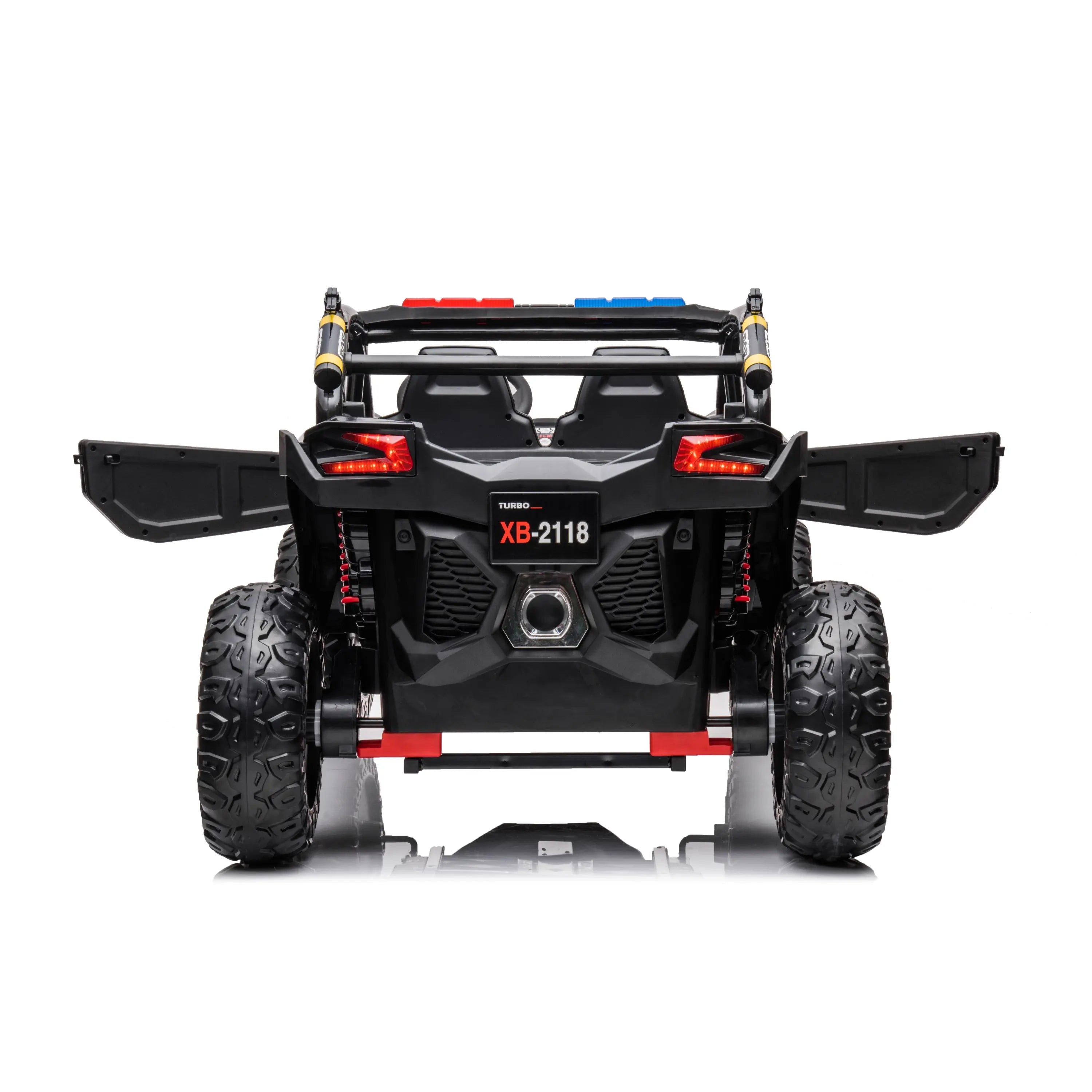 24V 4x4 Freddo Storm Police UTV 2-Seater for Kids with Lights & Sirens for Action-Packed Adventures