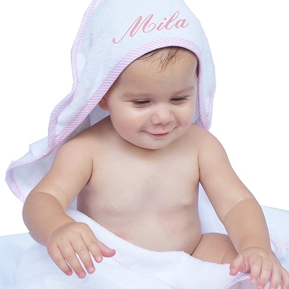 Memories Personalized Baby Hooded Bath Towel - Monogrammed